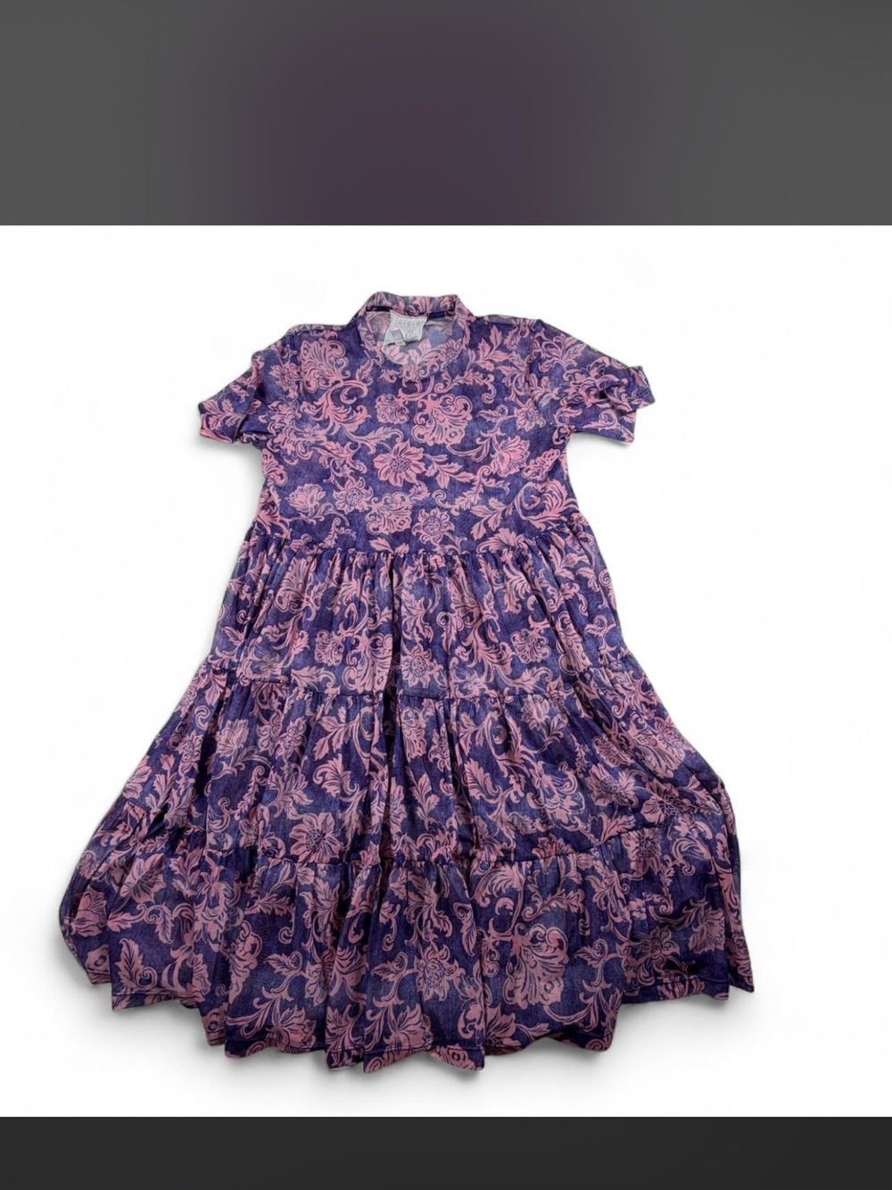 Johnny Was Jade Florentina Mesh Tiered Dress in the gorgeous Florentina print